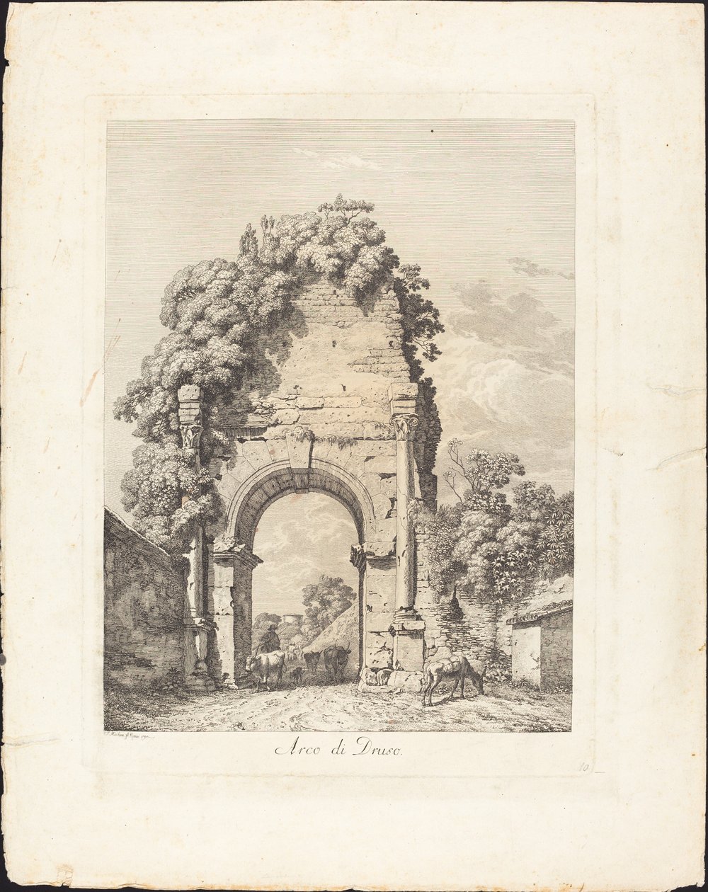 Arch of Drusus by Jacob Wilhelm Mechau