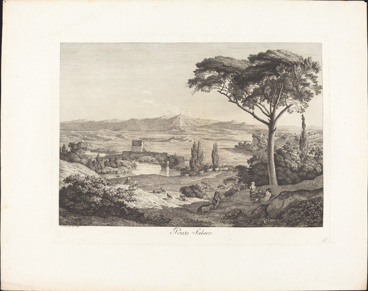 The Salaro Bridge by Jacob Wilhelm Mechau