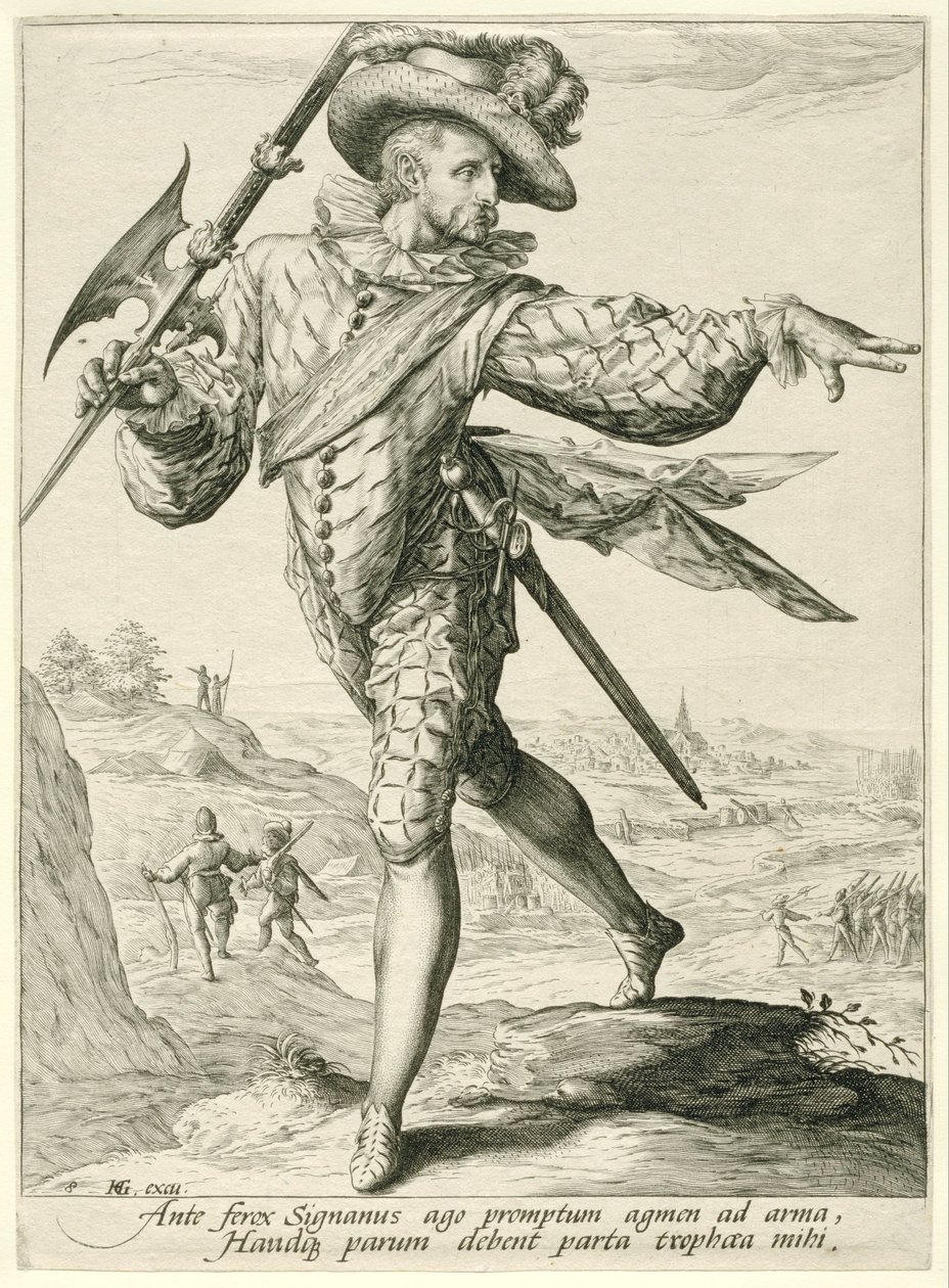 Sergeant (Officers and Soldiers) by Jacob de Gheyn (II)