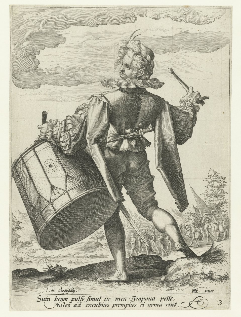Drummer (Officers and Soldiers) by Jacob de Gheyn (II)