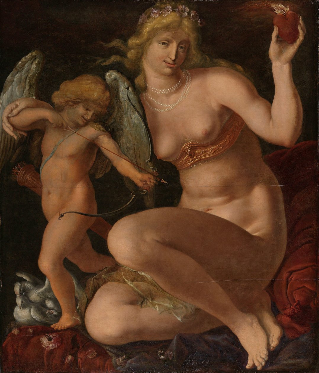 Venus and Amor by Jacob de Gheyn (II)