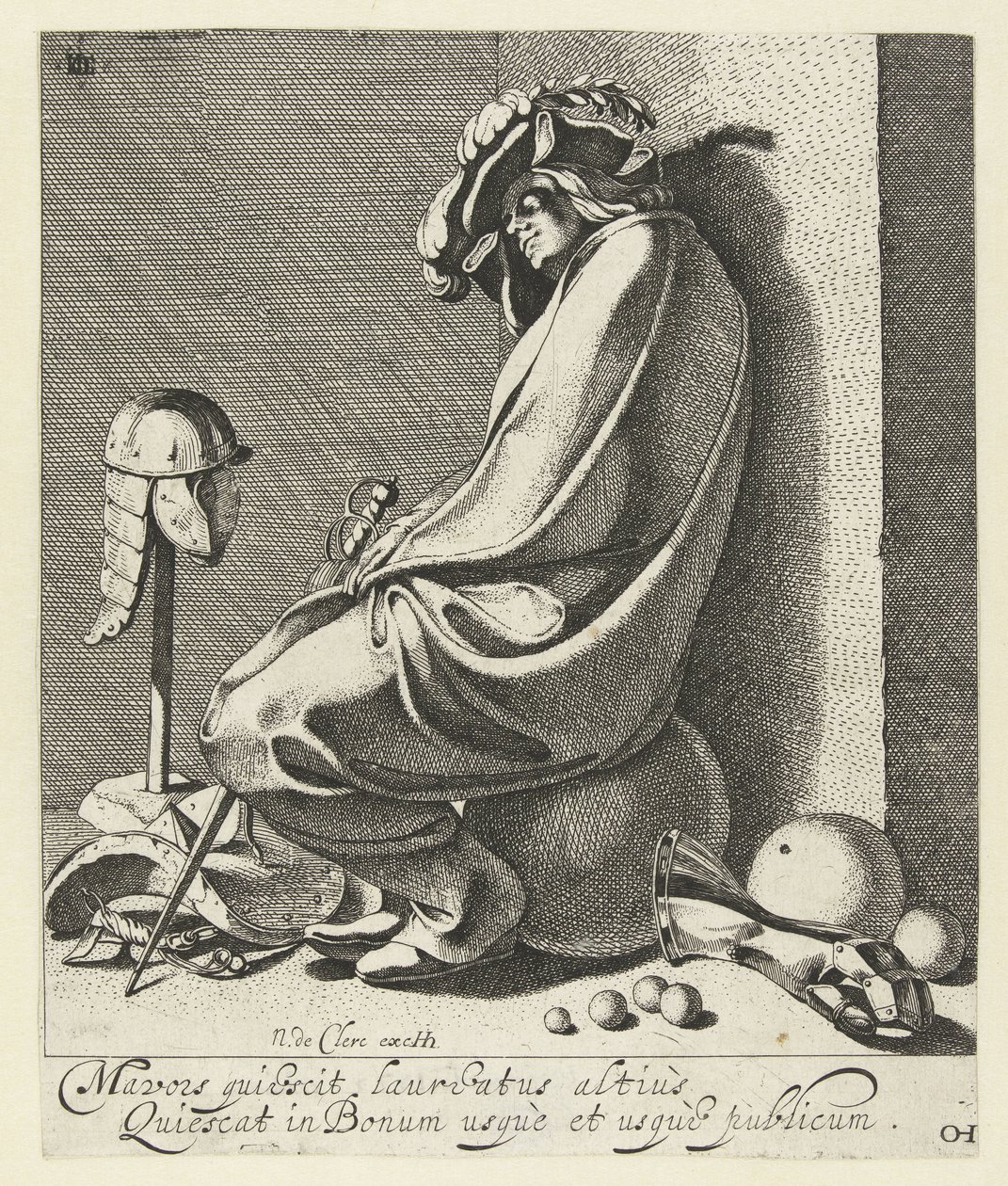 Sleeping Mars by Jacob de Gheyn (III)
