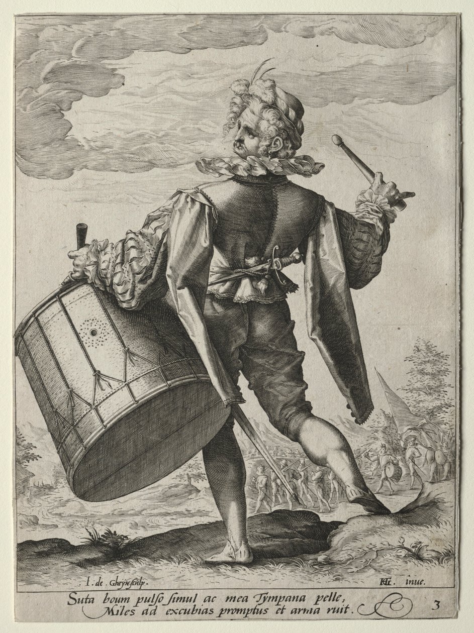 Drummer, 1587 by Jacob de Gheyn II