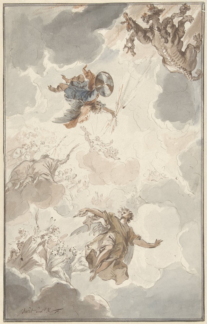Archangel Michael Defeats the Dragon by Jacob de Wit
