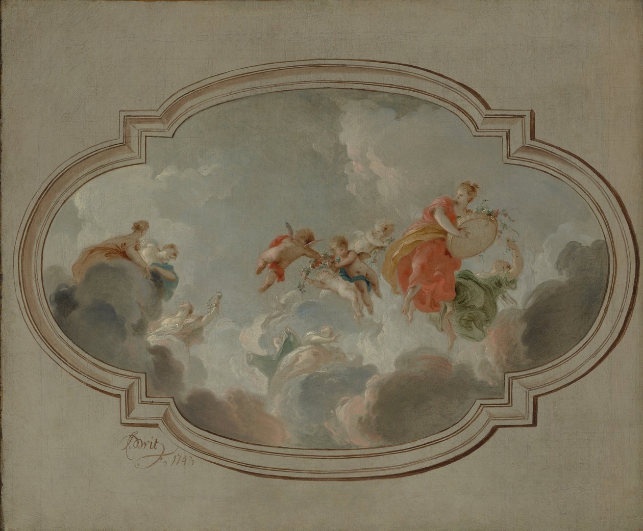Flora and Zephyr by Jacob de Wit