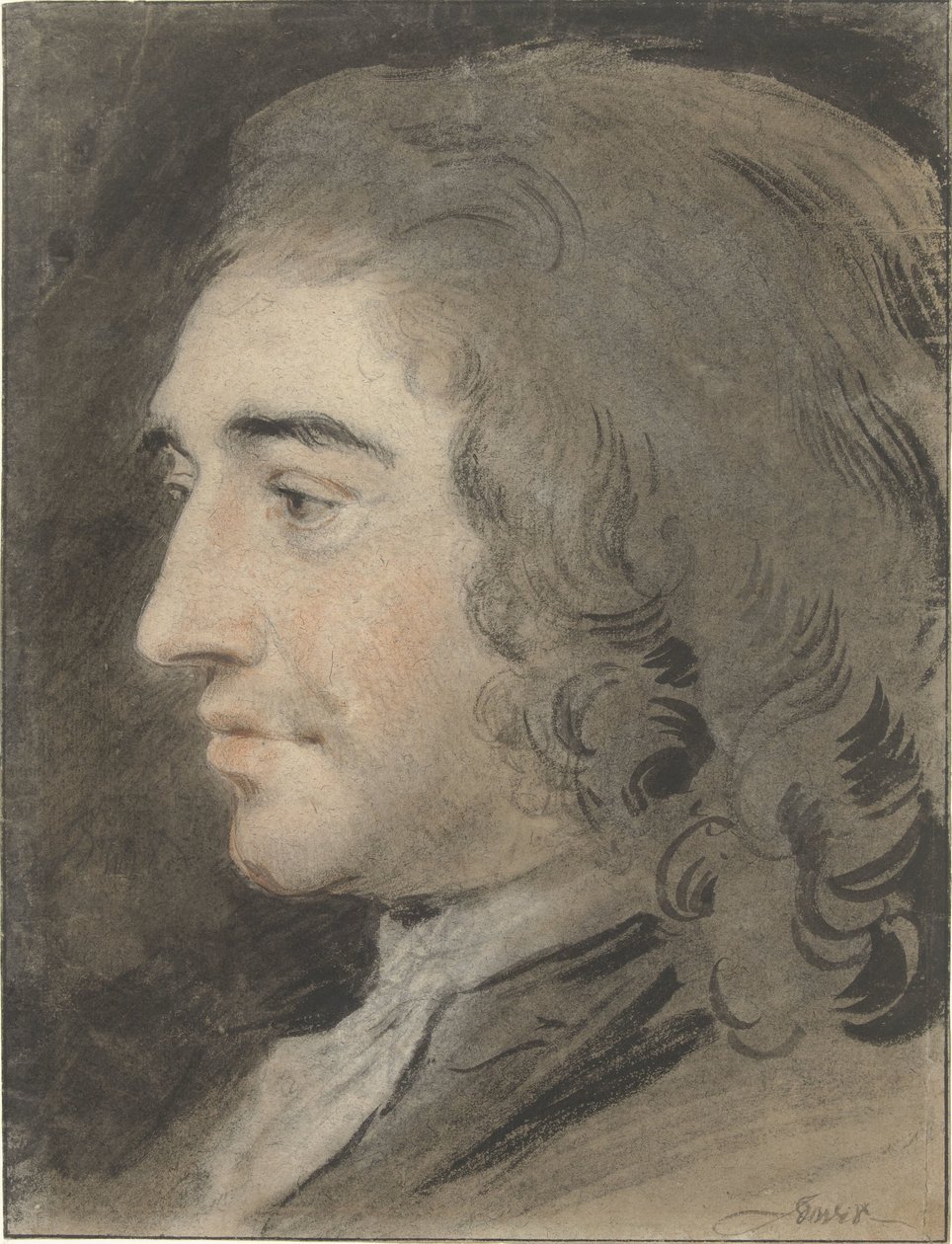 Portrait of a Man, Facing Left by Jacob de Wit