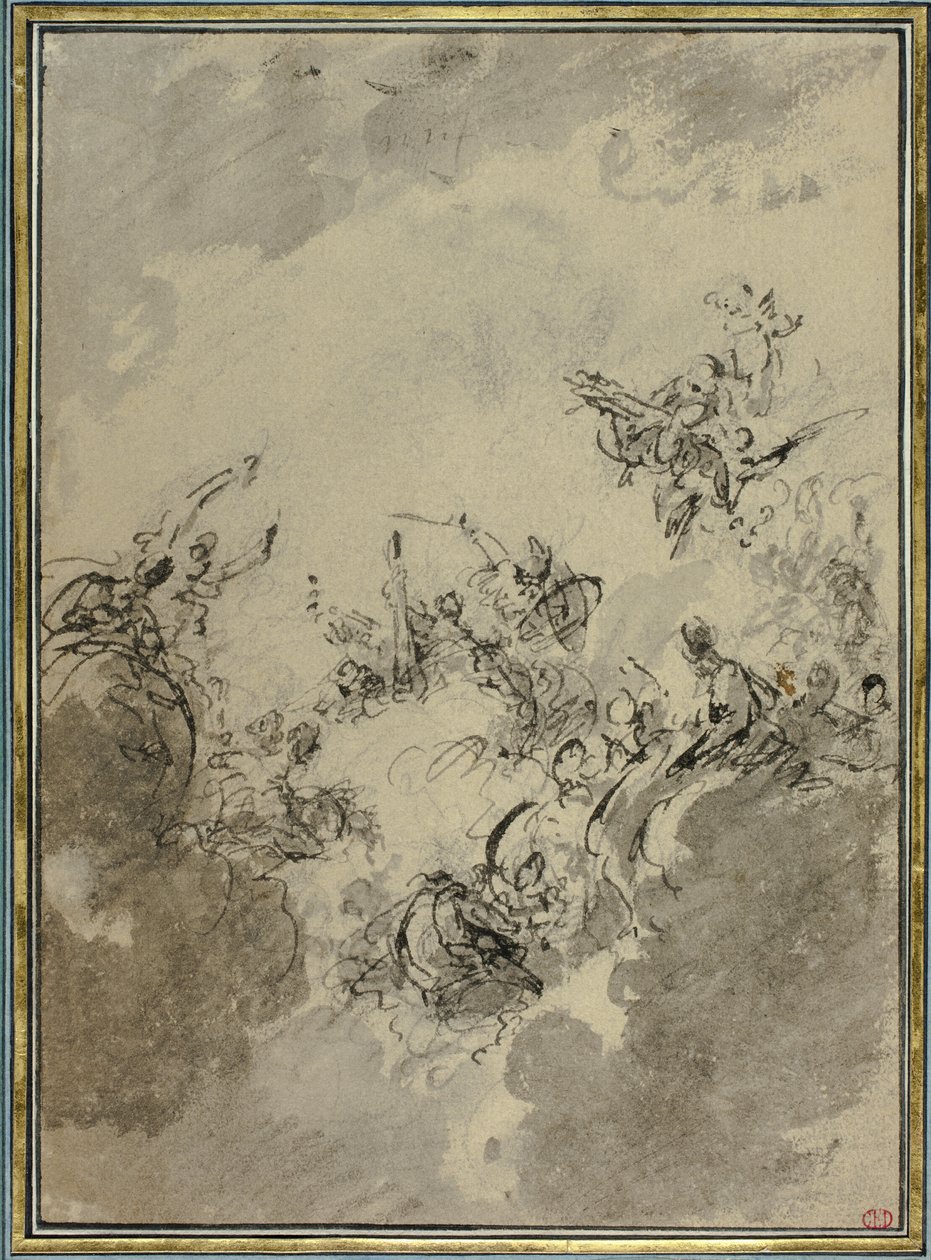 Study for Apotheosis of Hercules by Jacob de Wit