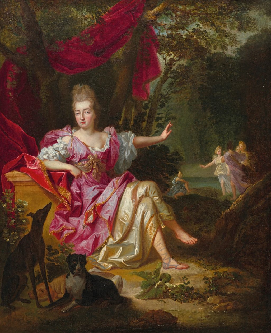 Portrait of a Woman as Diana by Jacob van Schuppen