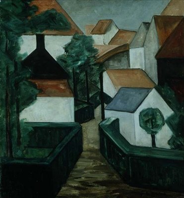 Composition 5, Landscape with a Road by Jacoba van Heemskerck