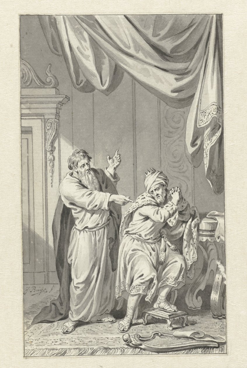 David and Nathan by Jacobus Buys