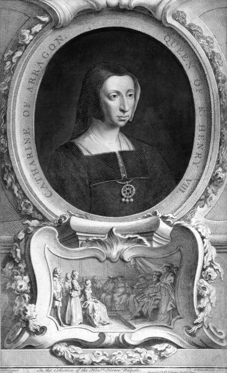 Catherine of Aragon by Jacobus Houbraken
