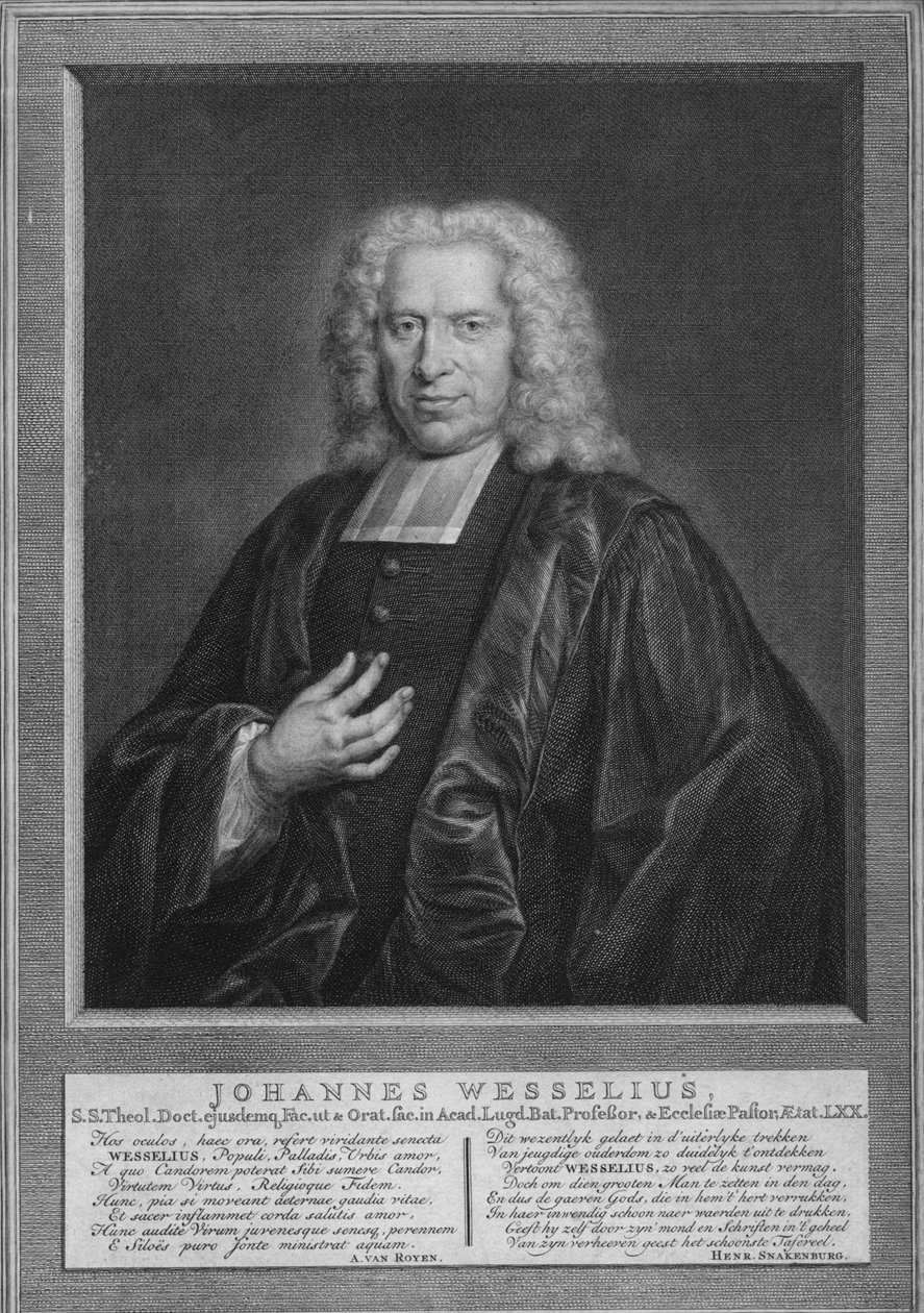 Johann Wessel by Jacobus Houbraken