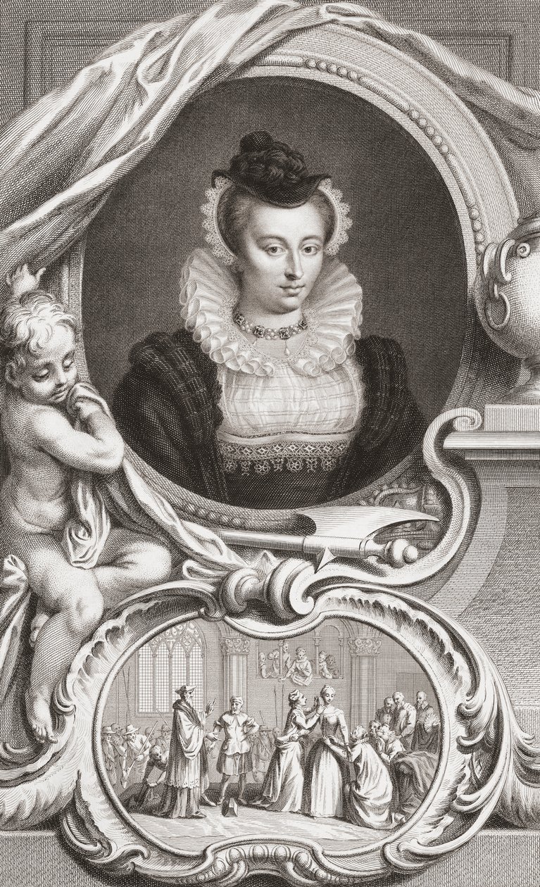 Mary, Queen of Scots by Jacobus Houbraken