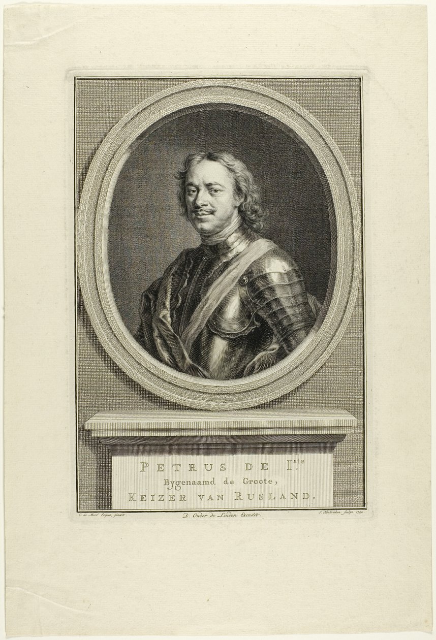 Peter I of Russia by Jacobus Houbraken