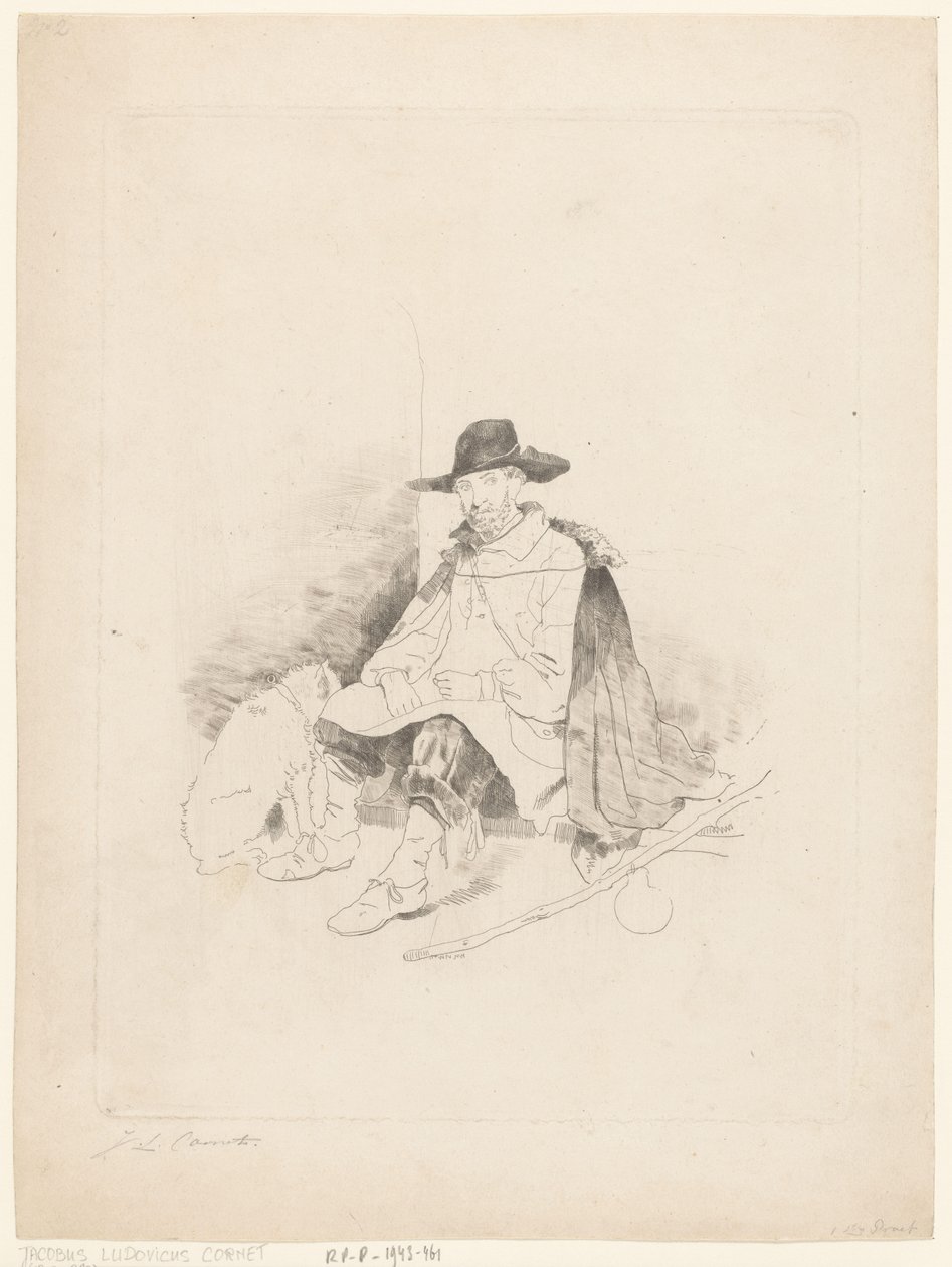 Resting Traveler by Jacobus Ludovicus Cornet