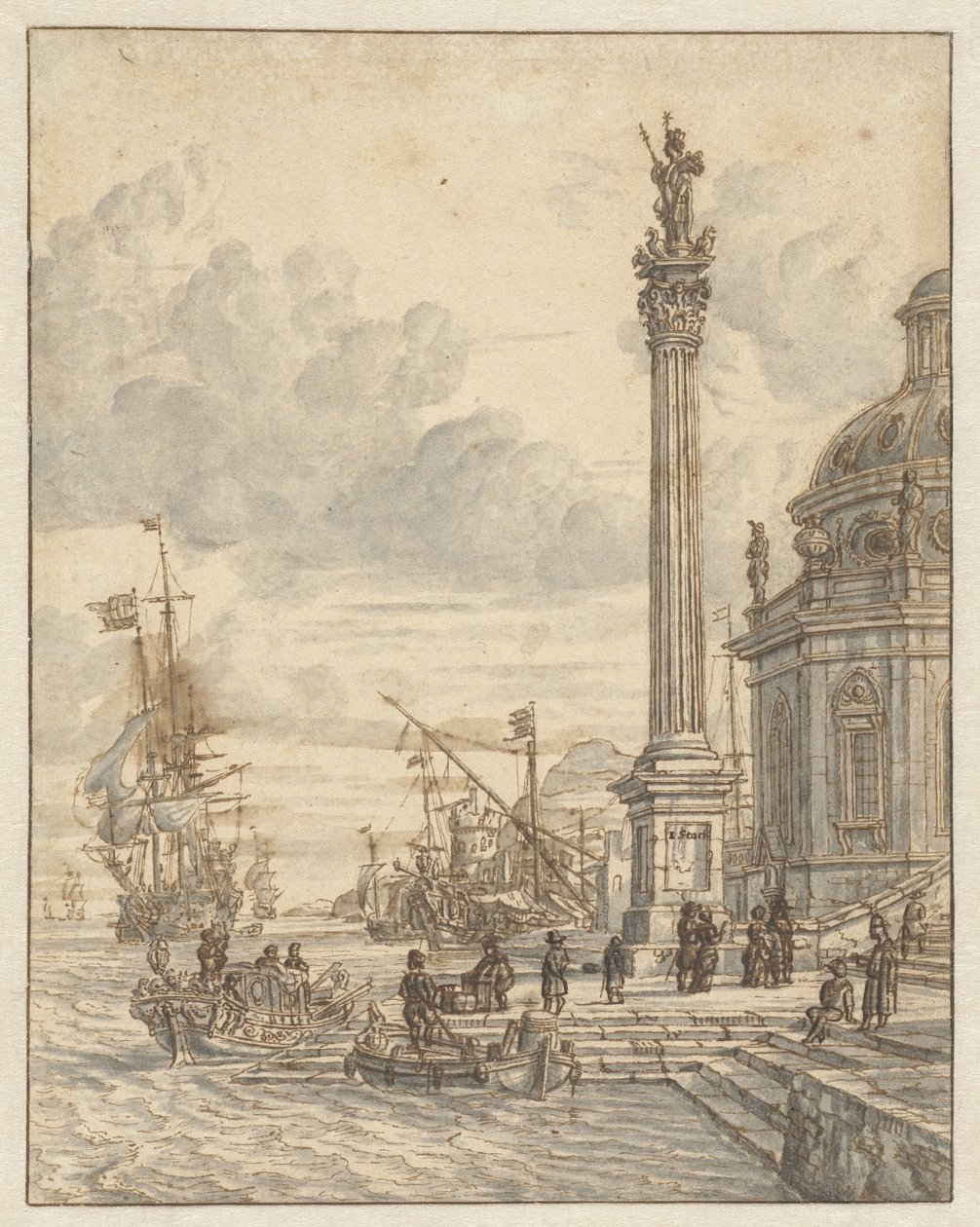 Italian Harbor by Jacobus Storck