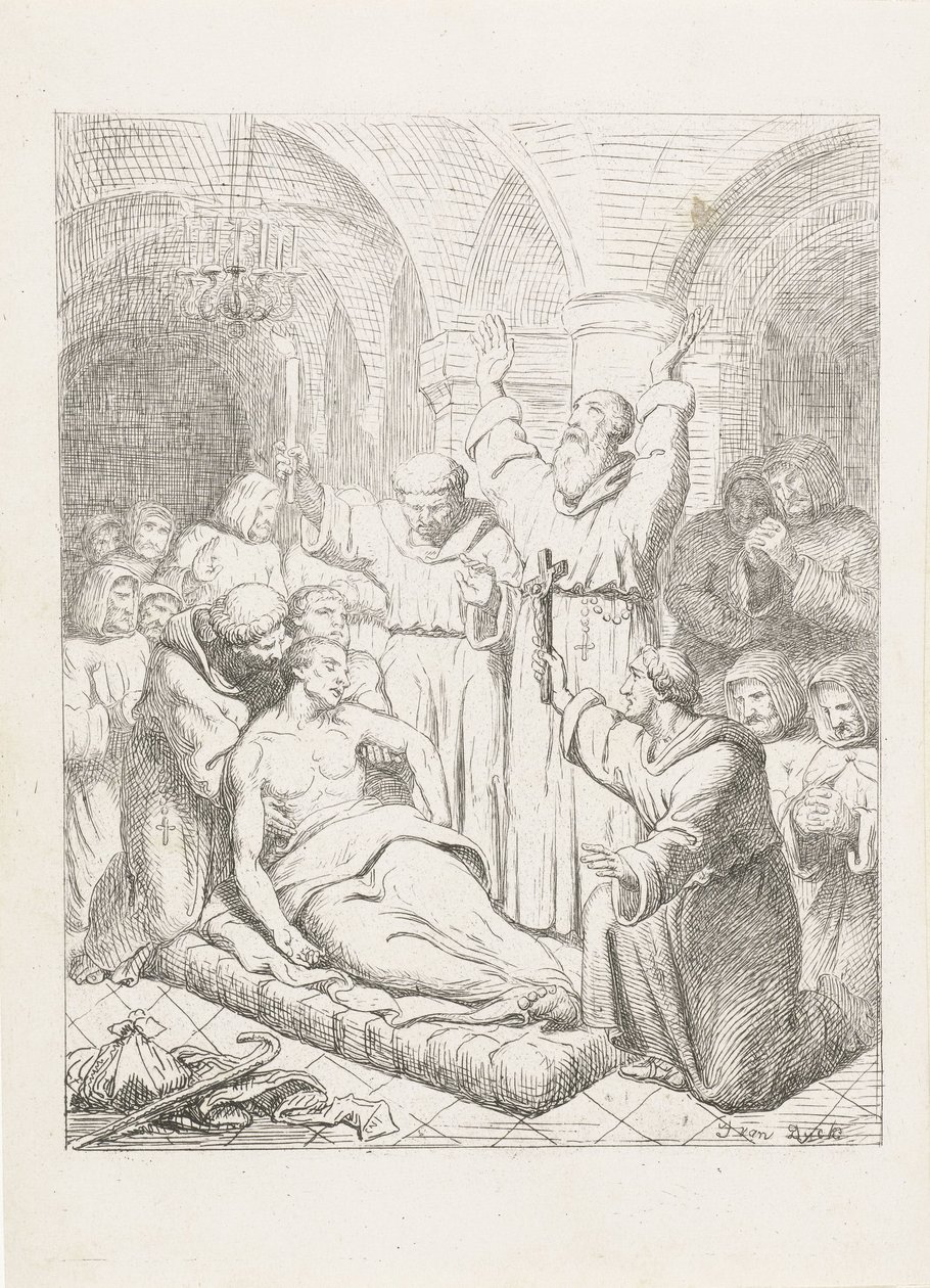 The Death of Tiddo Winnenga by Jacobus van Dijck