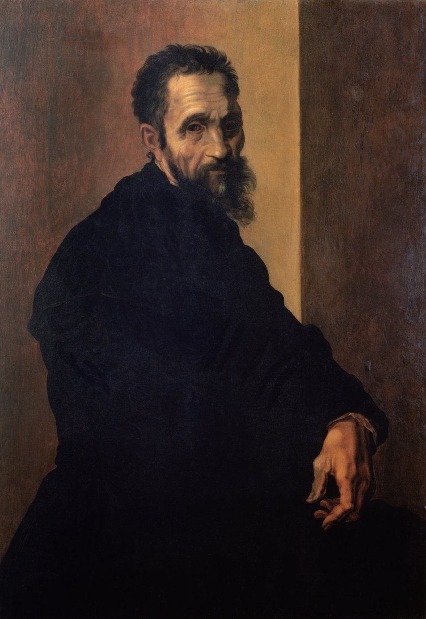 Portrait of Michelangelo by Jacopino del Conte