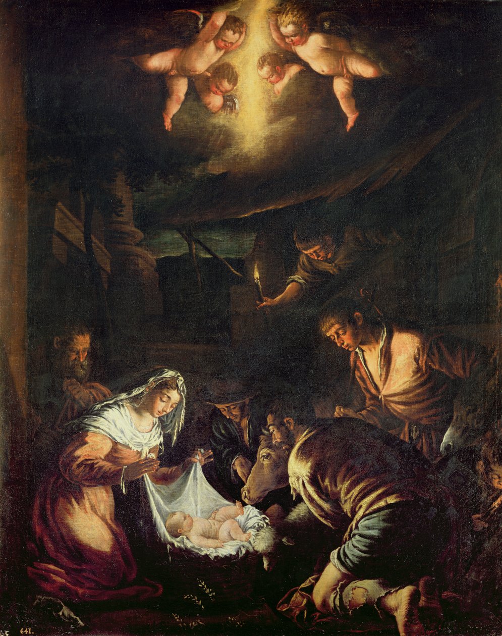 The Adoration of the Shepherds by Jacopo Bassano