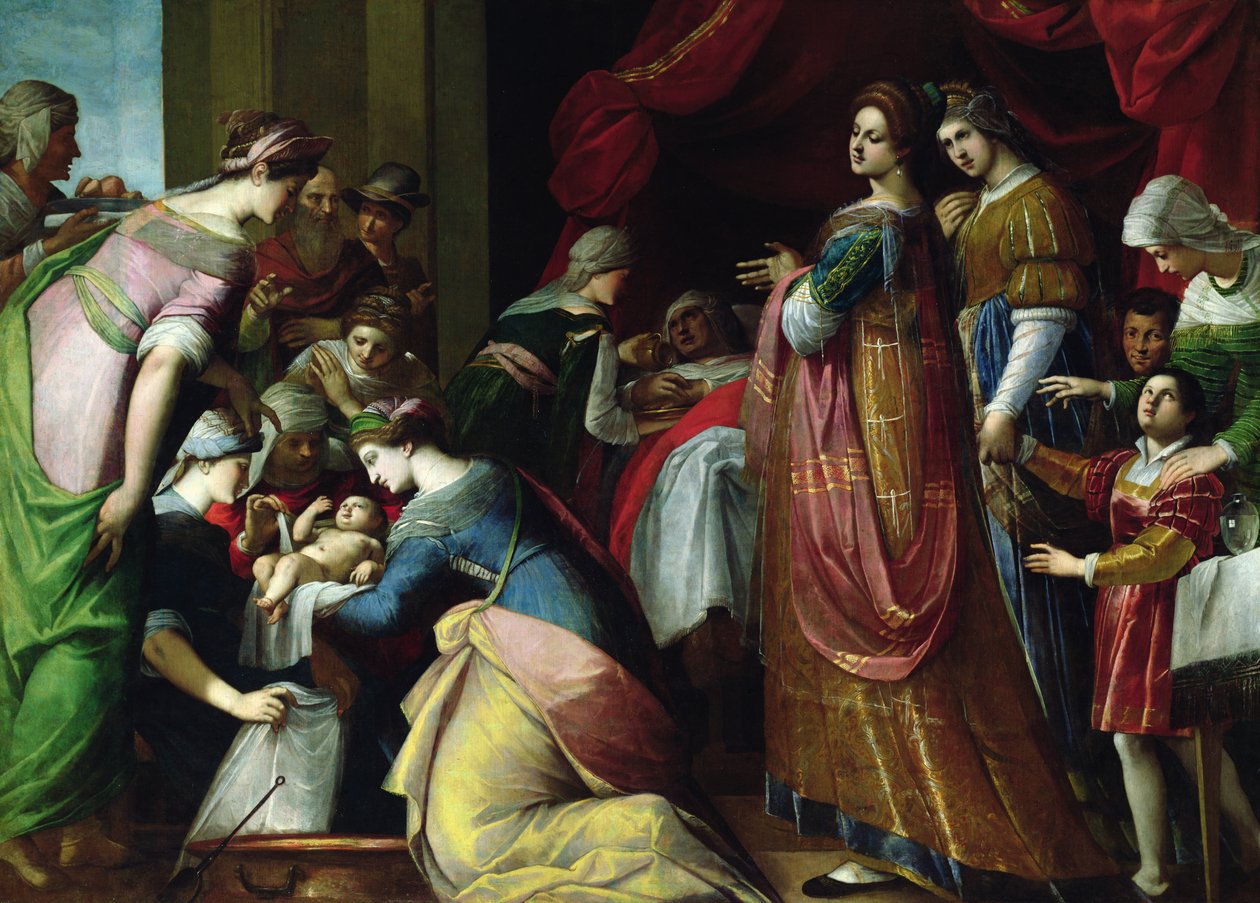 The Birth of the Virgin by Jacopo Ligozzi