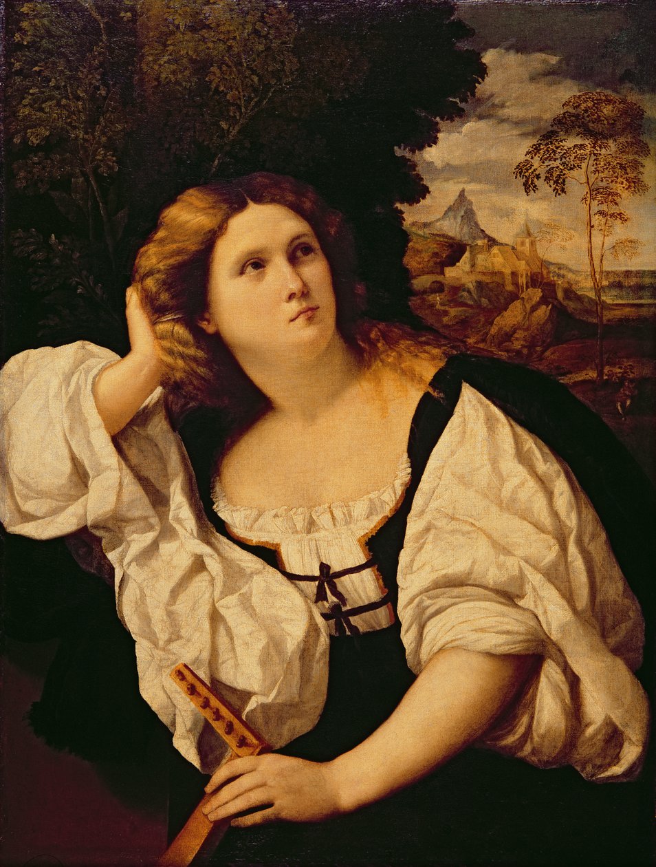 Lady with a Lute by Jacopo Palma