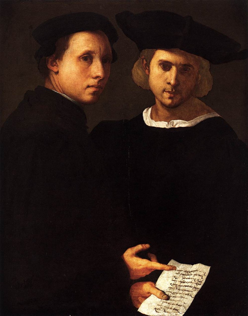 Portrait of Two Friends by Jacopo Pontormo