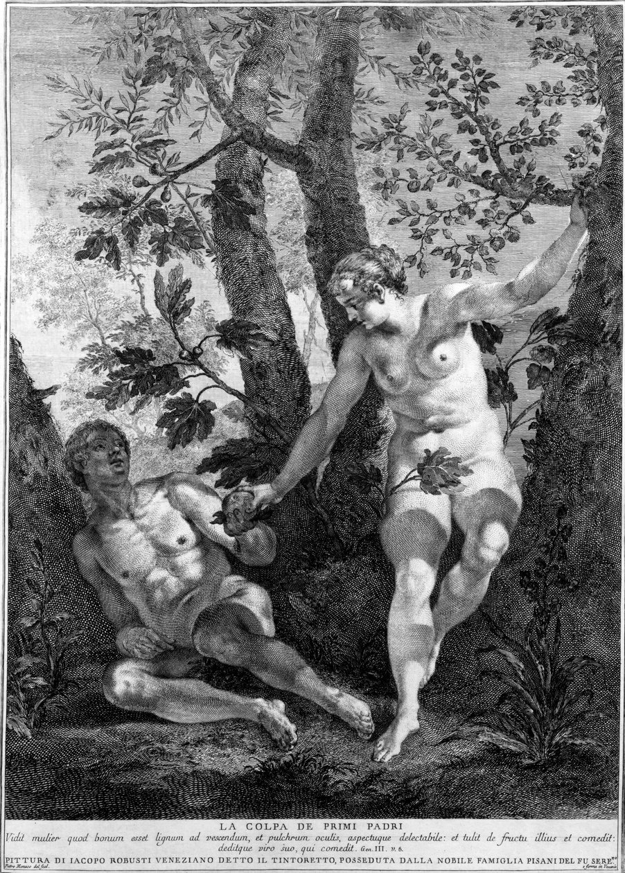 Adam and Eve by Jacopo Robusti Tintoretto