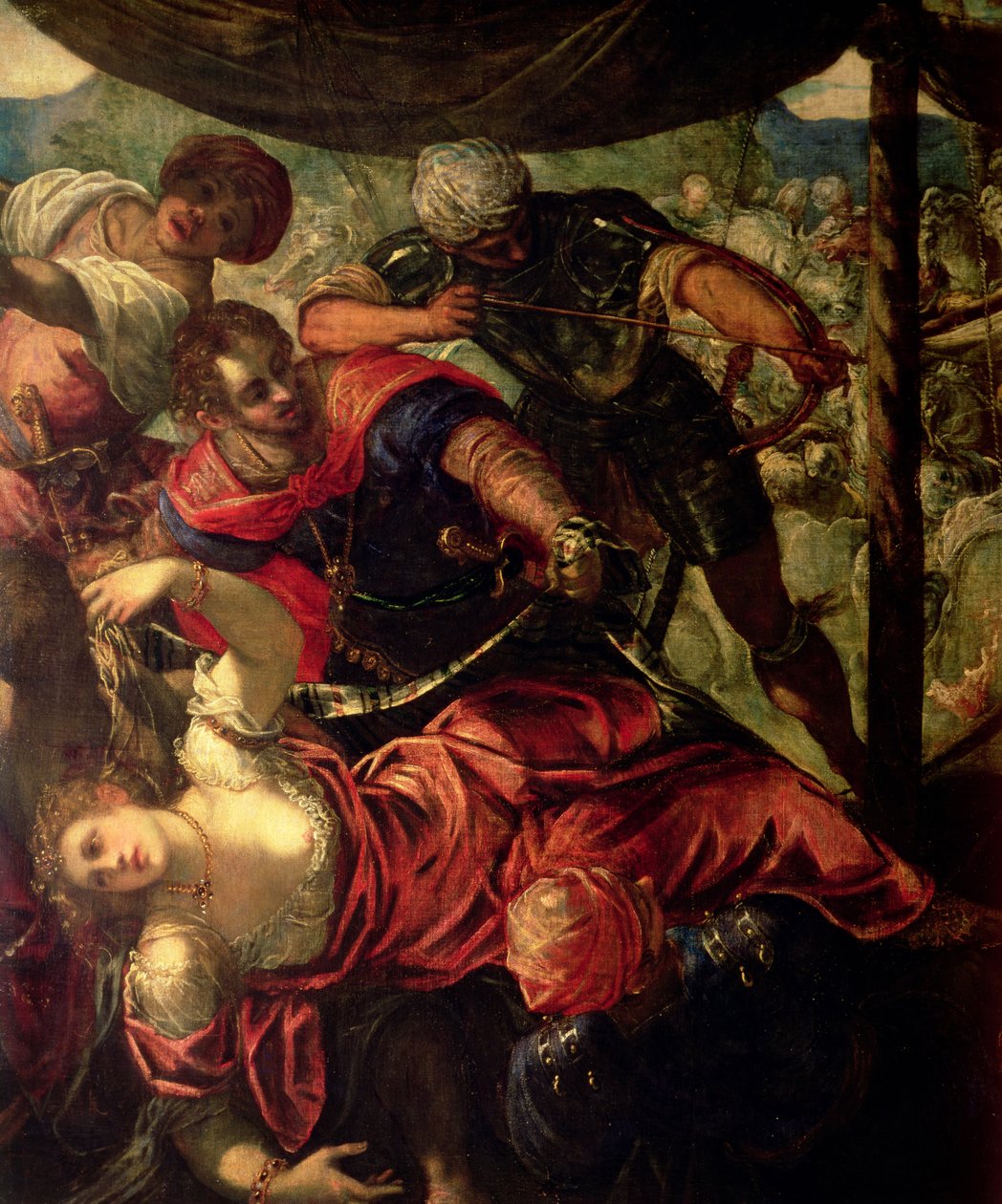 Battle between Turks and Christians (detail) by Jacopo Robusti Tintoretto