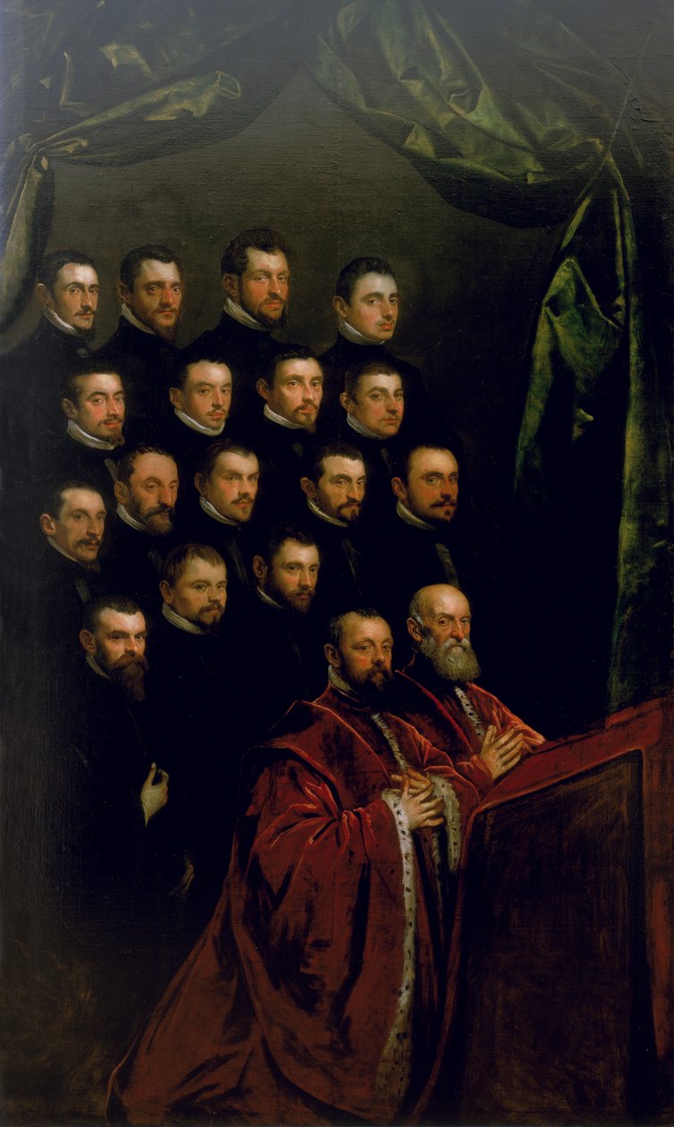 Fellows of a Confraternity by Jacopo Robusti Tintoretto