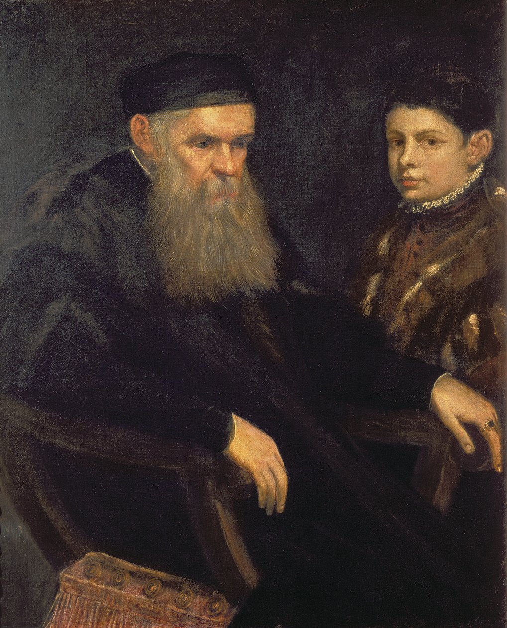 Old Man and His Servant by Jacopo Robusti Tintoretto