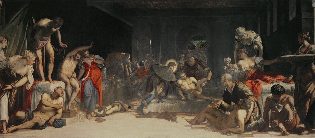 St. Roch Curing the Plague by Jacopo Robusti Tintoretto