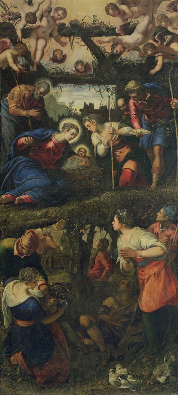The Nativity and Adoration by Jacopo Robusti Tintoretto