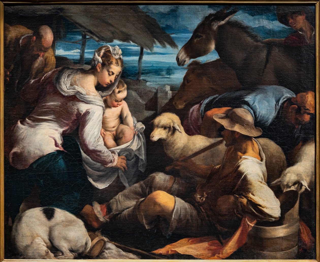 Adoration of the Shepherds by Jacopo (1510 92) Bassano