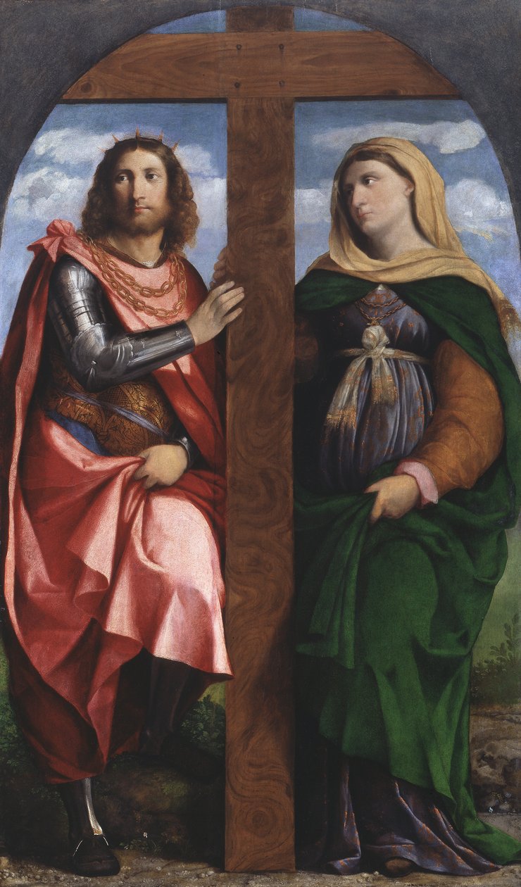 St. Helen and St. Constantine by Jacopo (c.1480 1528) Palma