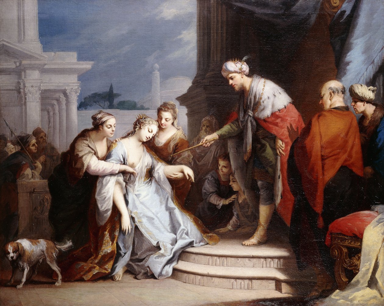 Esther before Ahasueurus by Jacopo Amigoni