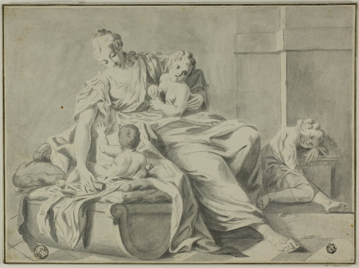 Mother and Three Children by Jacopo Amigoni