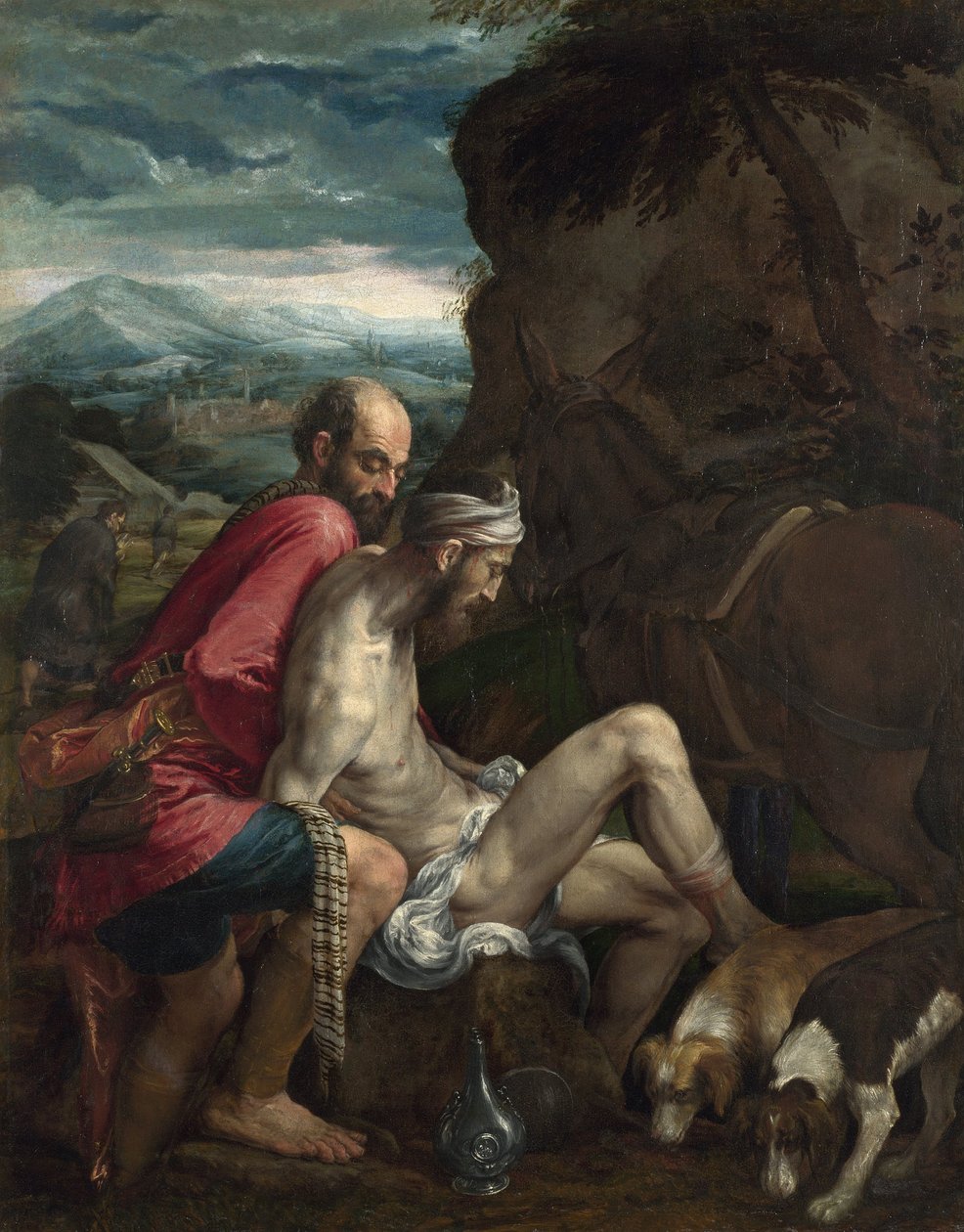 The Good Samaritan by Jacopo Bassano il vecchio