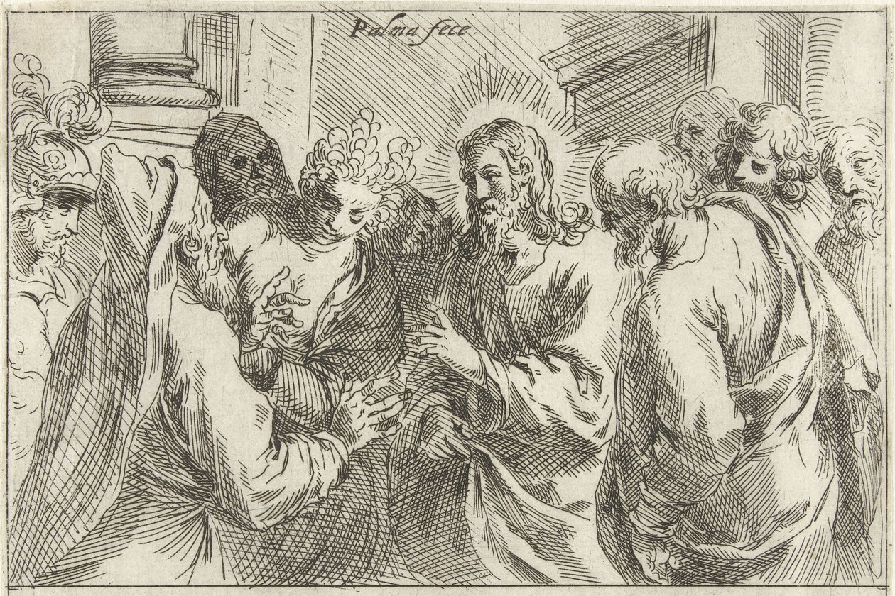 Christ and the Adulterous Woman by Jacopo Palma (il Giovane)