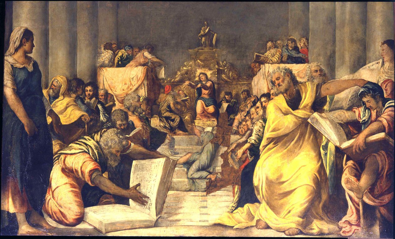 Christ Among the Doctors by Jacopo Robusti Tintoretto