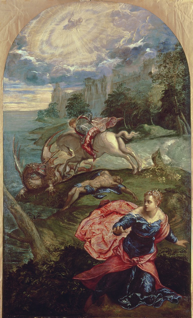 St. George and the Dragon by Jacopo Robusti Tintoretto