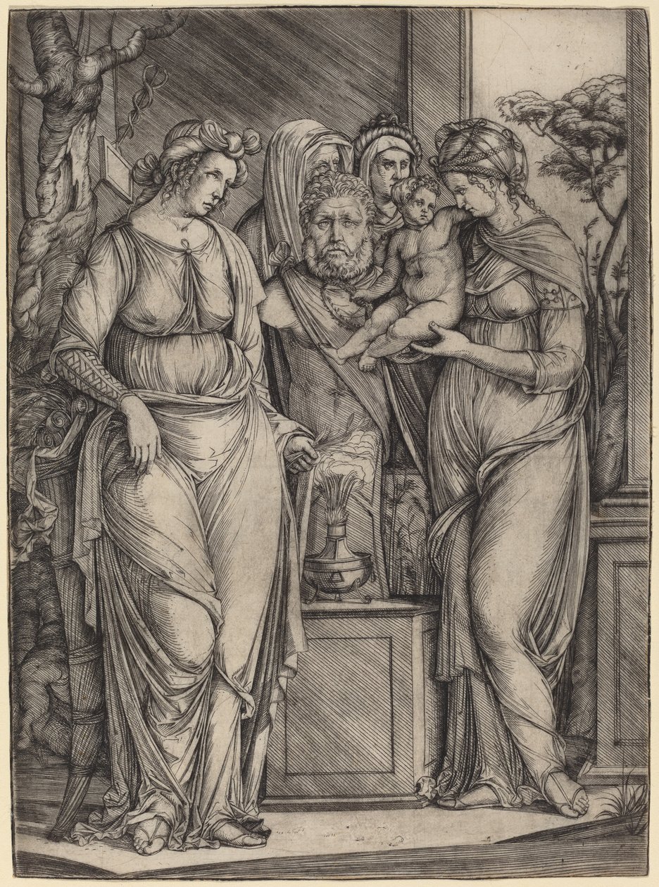Large Sacrifice to Priapus by Jacopo de Barbari