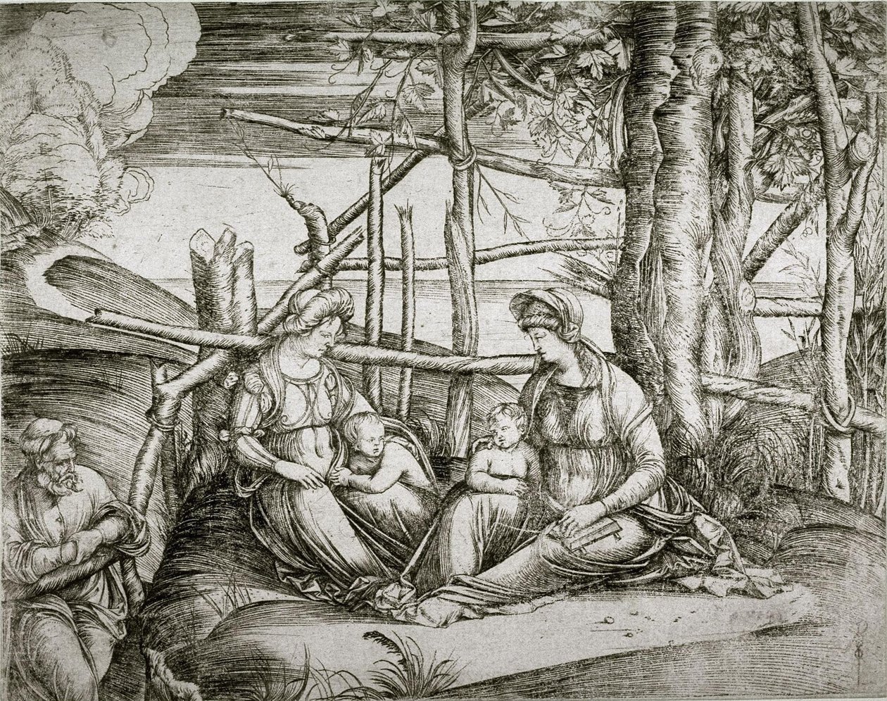 The Holy Family with Saint Elizabeth by Jacopo de