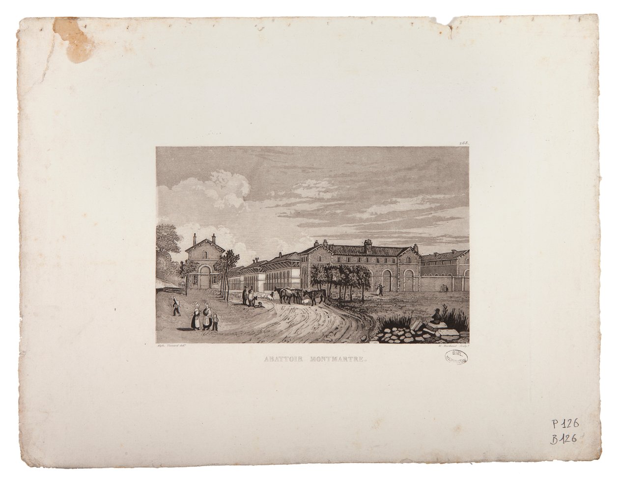 Montmartre Abattoir by Jacques Alphonse Testard