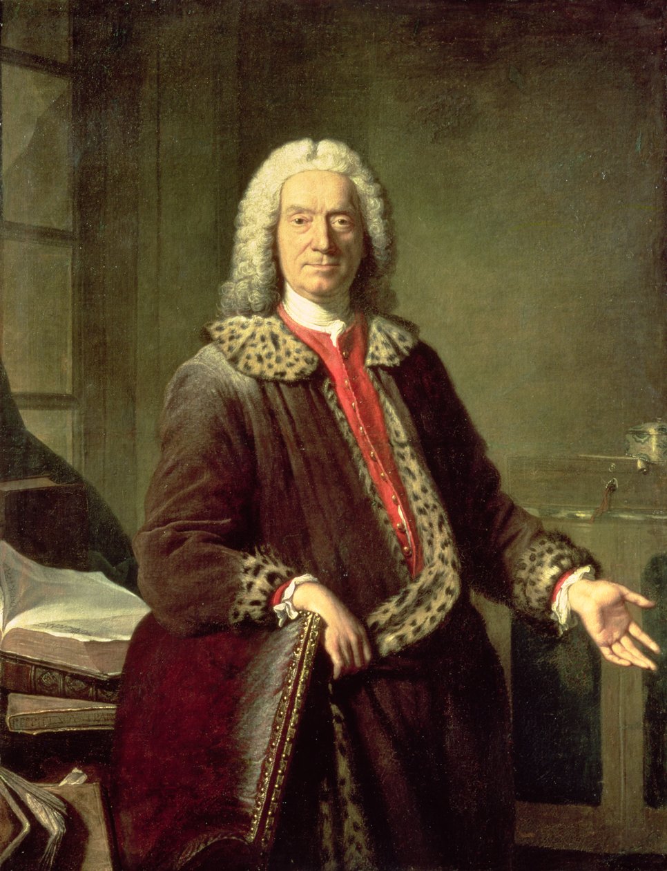 Portrait of Prosper Jolyot de Crebillon, 1746 by Jacques Andre Joseph Camelot Aved