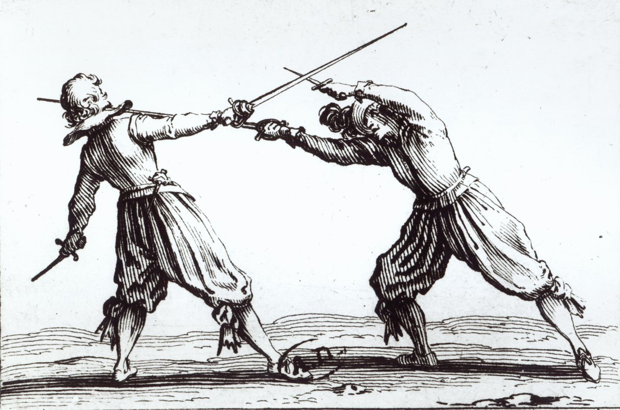 A Duel by Jacques Callot