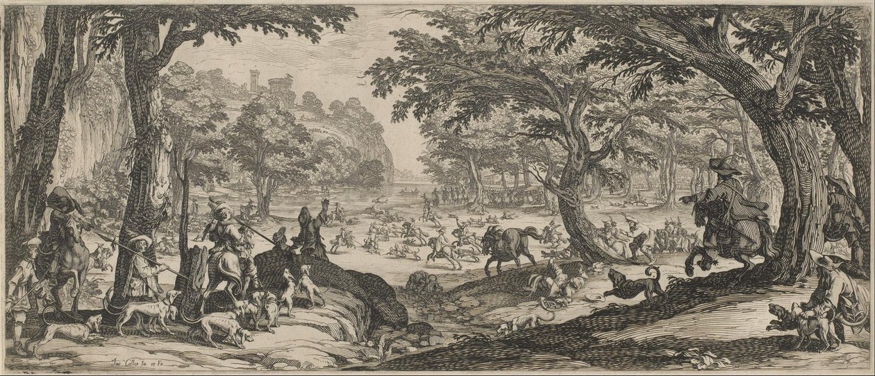 The Stag Hunt by Jacques Callot