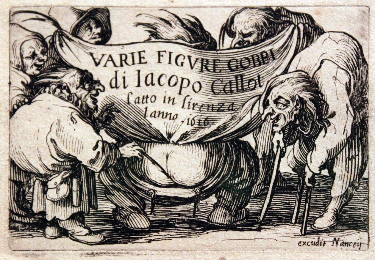Various Hunchbacked Figures by Jacques Callot