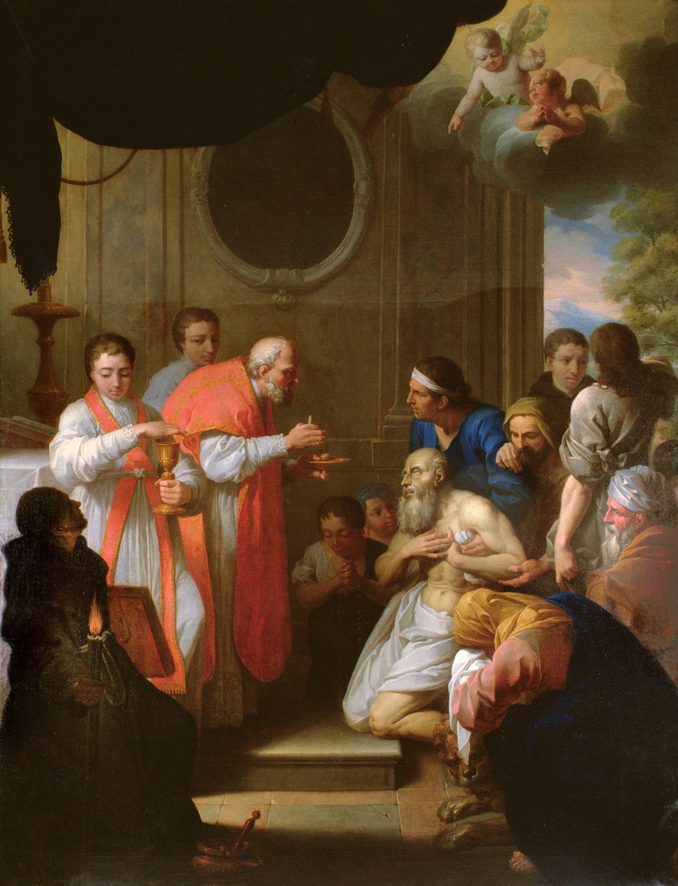 St Roch Curing the Plague-Stricken by Jacques Gamelin