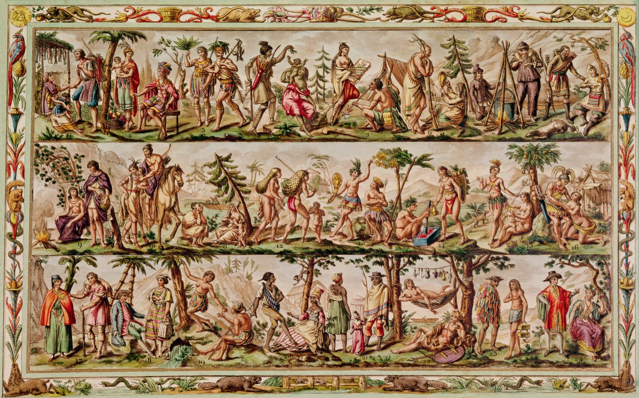 The Principal Peoples of the Americas by Jacques Grasset de Saint Sauveur