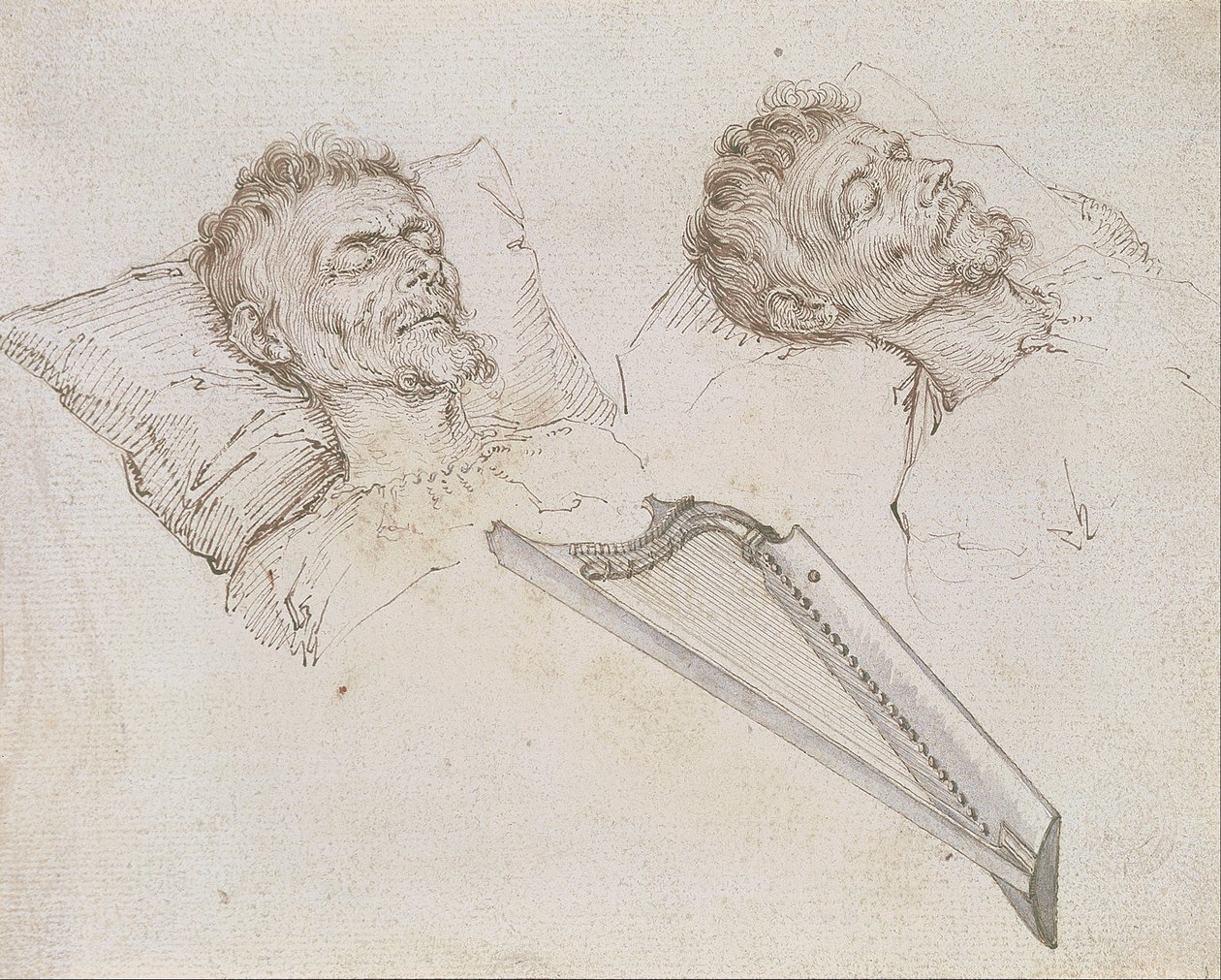 Karel van Mander on His Deathbed by Jacques II de Gheyn